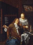 Paulus Moreelse Lady and Cavalier oil painting